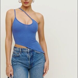 Reformation Oceane Asymmetrical Knit Tank